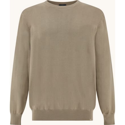 mannen gebreide kraag beige