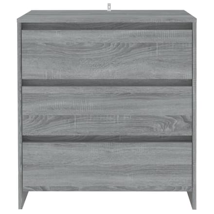 vidaXL - Dressoir - 70x41x75 - cm - bewerkt - hout - grijs - sonoma - eikenkleurig