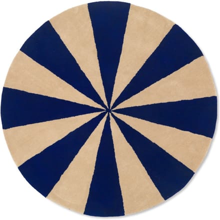 Ferm Living Arch Tapijt - Large - bright blue/off-white
