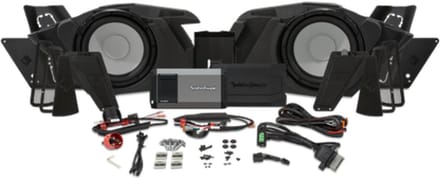 HD14-SBSUB-Rockford Fosgate-Dual 20 cm (10") Subwoofer Kit FOR 2014+ Harley-Davidson® Saddlebag
