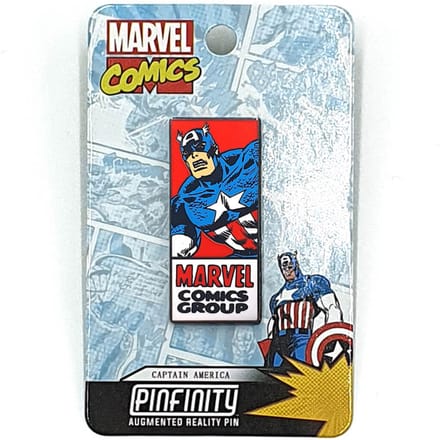 Marvel Captain America Comic Augmented Reality Pin Badge