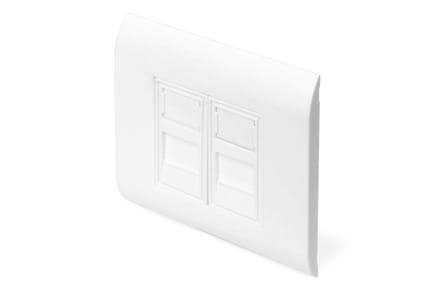 Digitus DN-93802 Keystone houder 2-voudig Wit
