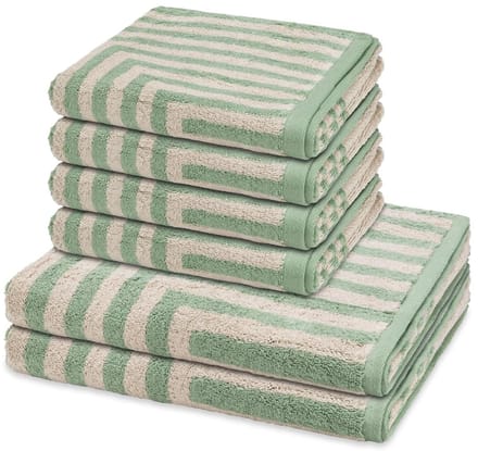 Ross Sonstiges 4 X handdoek 2 X douchehanddoek - in set 6 pack Grafik