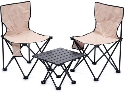 Campingstoelen met Tafel 3 delig - Camping Set - Campingtafel - Picknicktafel