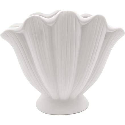 Vase en céramique coquillage, fleurs séchées, vases faits à la main pour la décoration de la maison gray
