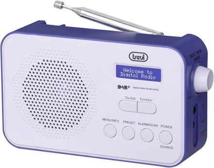 Draagbare DAB/DAB+ Radio met Oplaadbare Batterij en Wekkerfunctie