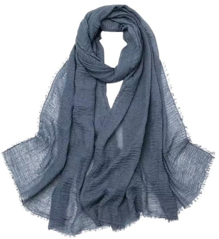 Lange Dunne Sjaal - Effen - Donkergrijs - 190 x 95 cm (041101A)