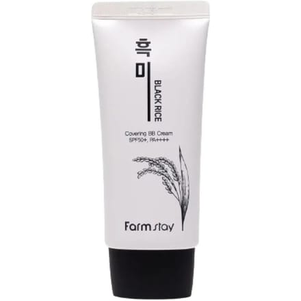 Farm Stay Black Rice BB Crème Couvrante SPF 50+ PA++++ 50 ml + CADEAU ALÉATOIRE white