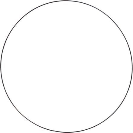 Metalen ring "Cirkel", Zwart - Ø 45 cm