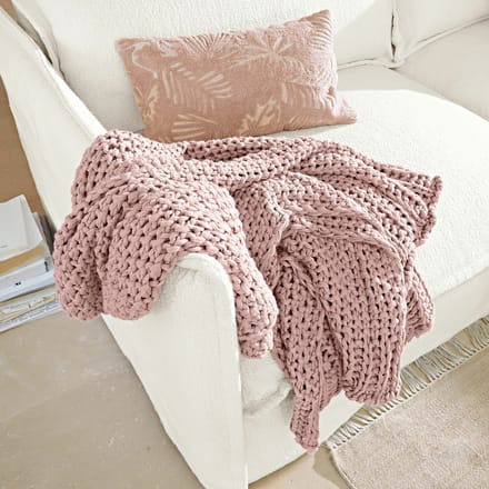 LOBERON Plaid Plixoren roze