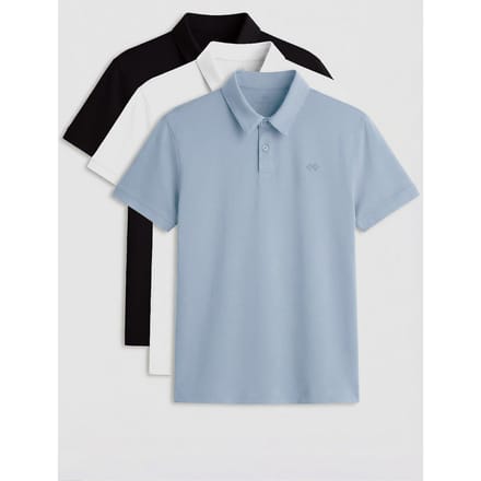 Heren Katoenmix Polo T-shirt