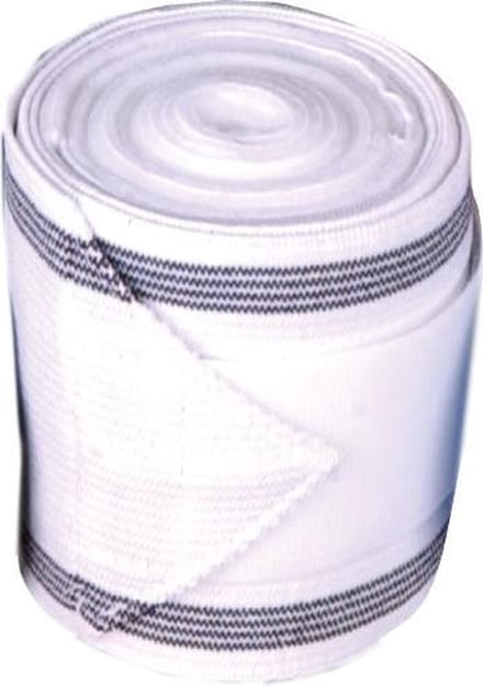 HKM Combi-bandages elastisch-fleece - wit - set van 4