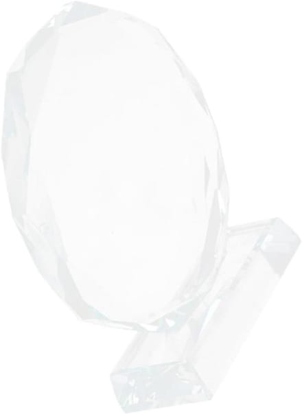 Kristallen Trofee - Prijsbeker Glas - Sportwedstrijd Prijs - Elegante Uitstraling - 13.5 cm - Transparant