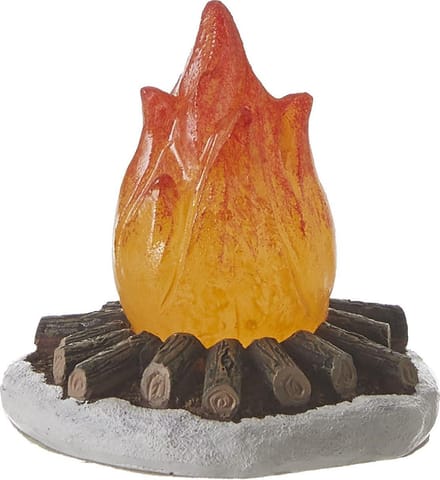 Luville  - Bonfire orange battery operated - Kersthuisjes & Kerstdorpen