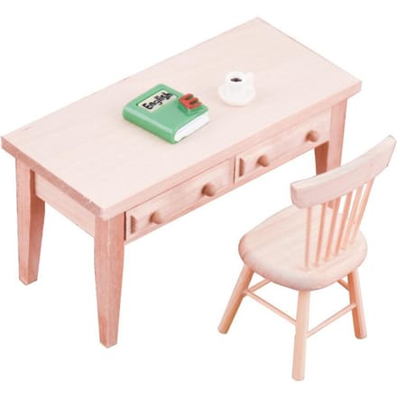 1:12 Mini meubles pour maison de poupée, mini accessoires, simulation de livre, bureau, modèle de table, décoration white