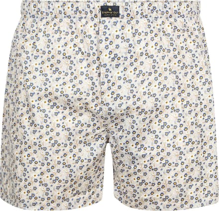 Steppin' Out Boxershort Bloem Grijs - Maat M - Heren