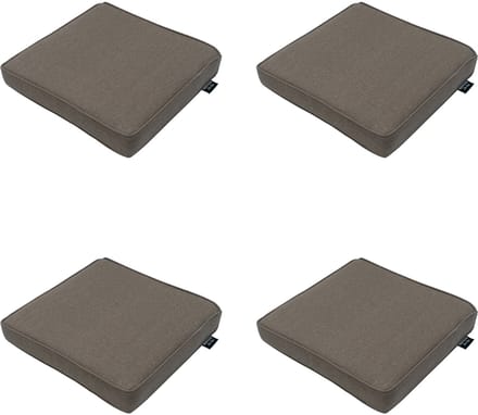 Madison - Zitkussen Taupe canvas eco+ - Ca. 40x40 cm - Set van 4