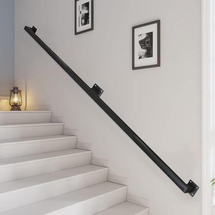 Traphek - Steunbeugel - Veiligheid Ondersteuning - Dubbele Bescherming - 150 cm - Zwart