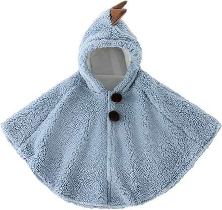 Warme Kindercape met Capuchon Poncho voor Buiten Gebruik
