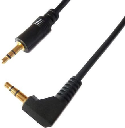 3,5mm jack haaks naar 3,5 mm jack recht