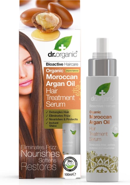 Dr. Organic - Marrokaanse Arganolie Haarbehandelingsserum - 6 x 100 ml - Voordeelverpakking