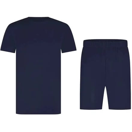 Bamboo Basics Pyjama Korte Broek Heren Nolan - Navy Pyjamaset - Maat M - Pyjama Set Heren Volwassenen - Pyjama Bamboe