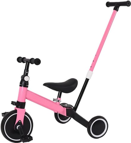 Loopfiets 3-in-1 voor baby's en peuters vanaf 18 maanden met duwstang