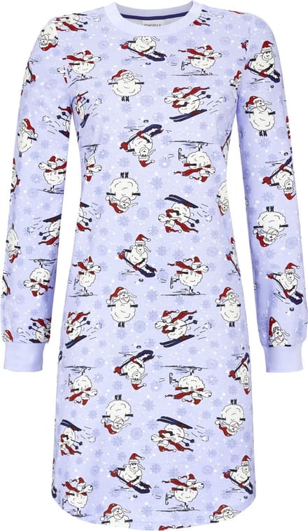 Ringella – Snowman – Nachtkleed – 4511019 - Ciel - Maat 38