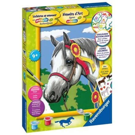 Ravensburger Schilderen op nummer Racepaard - Hobbypakket