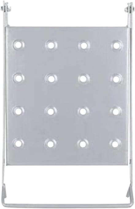 Werkplatform Ladder - Verstelbaar Platform - Klus Werk - Antislip Voetsteun - 30 x 26.5 cm - Zilver