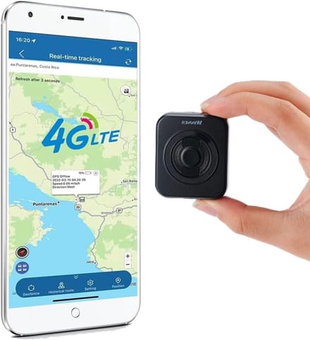 Mini GPS Tracker 4G Realtime Locatie Zonder Abonnement met SOS Alarm