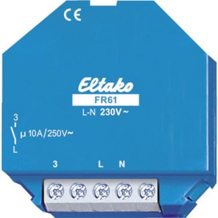 Eltako FR61-230V Veldisolator Nominale spanning: 230 V Schakelstroom (max.): 10 A 1x NO 1 stuk(s)