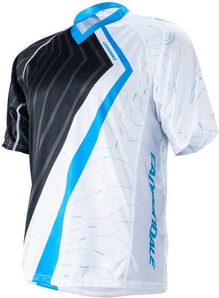 Cannondale Trigger MTB Fietsshirt korte mouw Loose-Fit Zwart Wit-M