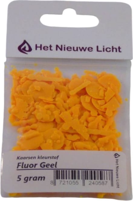 Het Nieuwe Licht ® - Kaarsen kleurstof - FLUOR GEEL - 5 gram