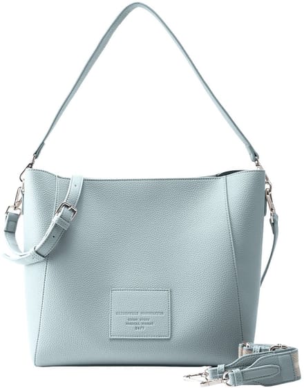 SEIDENFELT MANUFAKTUR Shopper Schoudertas Malvik Hobo Bag Sky Blue Lichtblauw