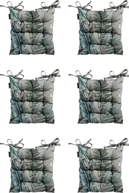 Madison - Zitkussen - Universeel - 6 stuks - 46 x 46cm - Scott - Grijs