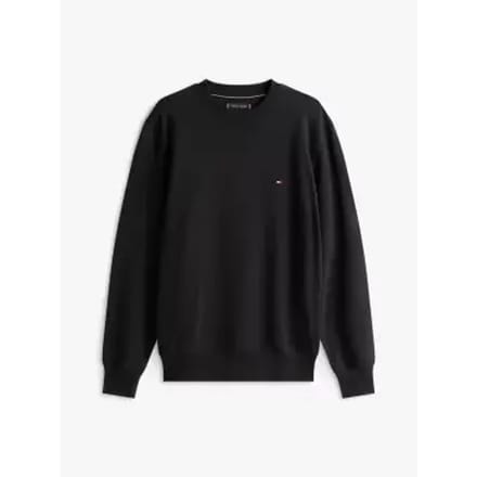 Crew Neck Sweatshirt - Black Sweaters