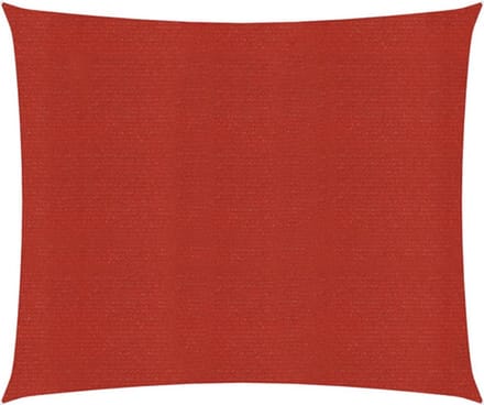 vidaXL - Zonnezeil - 160 - g/m² - 2x2,5 - m - HDPE - rood
