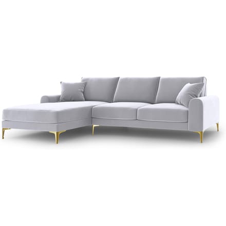 4.5-zitshoekbank Madara links velvet | Mazzini Sofas