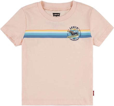 Levi's Boys Retro Stripe Surf Tee Pale Peach Größe: 18M | T-Shirts Outlet | kids | Orange