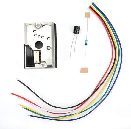 Air Quality Sensor, PM2.5 Sensor Dust Air Purifier, Air Quality Detection Sensor Module Electronic voor HEPA -zuiveraars, luchtzuiveringsbewaking, thuiskantoor
