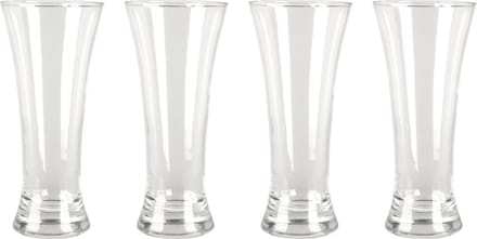 Excellent Houseware Bierglazen - 4x - 320 ml/0,32L - glas - drinkglazen