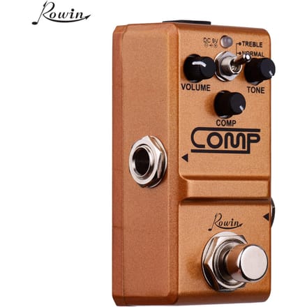 Rowin – pédale d'effet pour guitare, compresseur, True Bypass orange