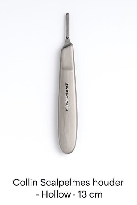 Belux Surgical Instruments / Collin Scalpelmes houder - Hollow - 13 cm