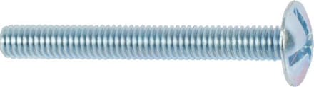 Laagbolkopschroef met moer M4x20 per 100 gegalvaniseerd