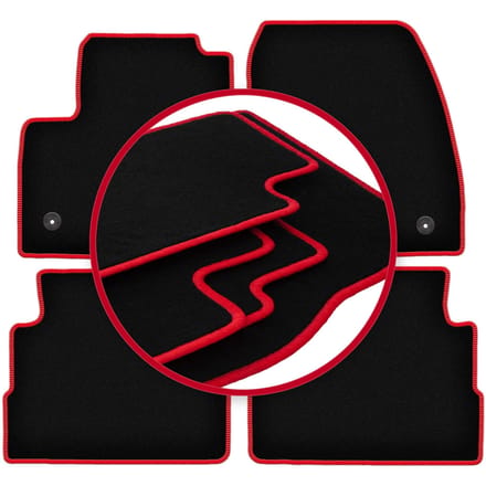 CARLUX-RED automatten voor: Ford Kuga MK2 SUV (2012-2019)