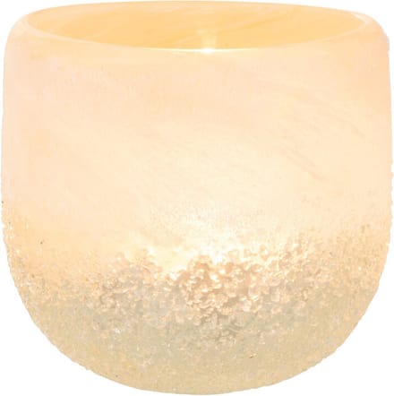 J-Line kaarshouder - glas - beige - small