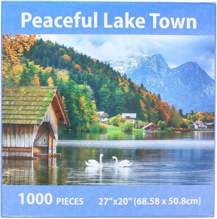 Puzzle Mate – Peaceful Lake Town – Legpuzzel 1000 stukjes - 68,6 × 50,8 cm - 14+