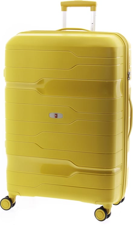 Gladiator Boxing Grote Koffer 77 cm - 105/115 liter - Expandable - TSA slot - Kurkumageel