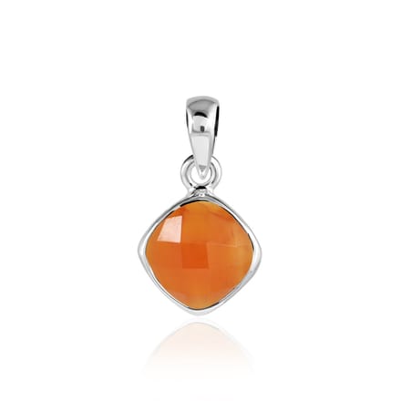 SilverGems Zilveren hanger met Carneool edelsteen